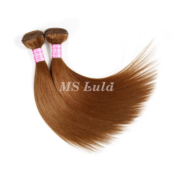 Virgin Colored Natural Straight Brazilian Human Hair Bundles - Image 6
